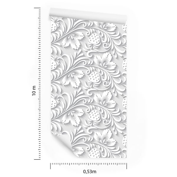 Behang Driedimensionaal Plantenpatroon - Afbeelding 8