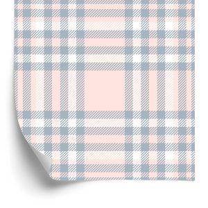 Behang Prachtige Plaid In Delicate Pastelkleuren