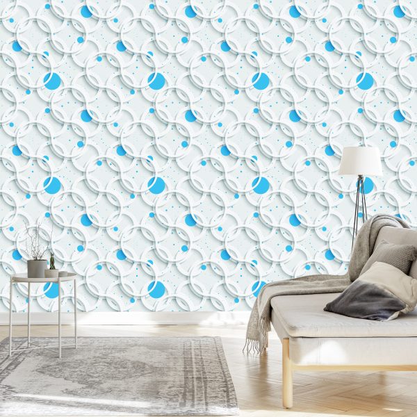 Behang Abstracte Kleurrijke Cirkels - Afbeelding 3