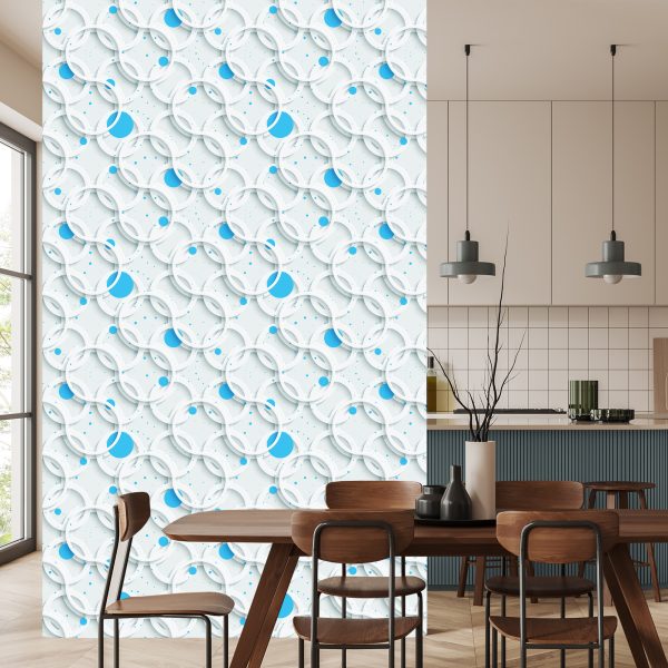 Behang Abstracte Kleurrijke Cirkels - Afbeelding 4