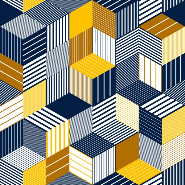 Behang Kleurrijke Ruimtelijke Illusie - Afbeelding 2