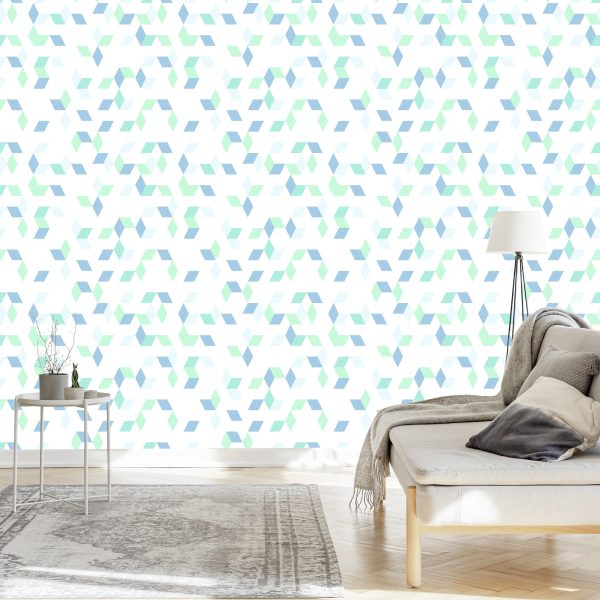 Behang Kleurrijk Geometrisch Patroon - Afbeelding 3