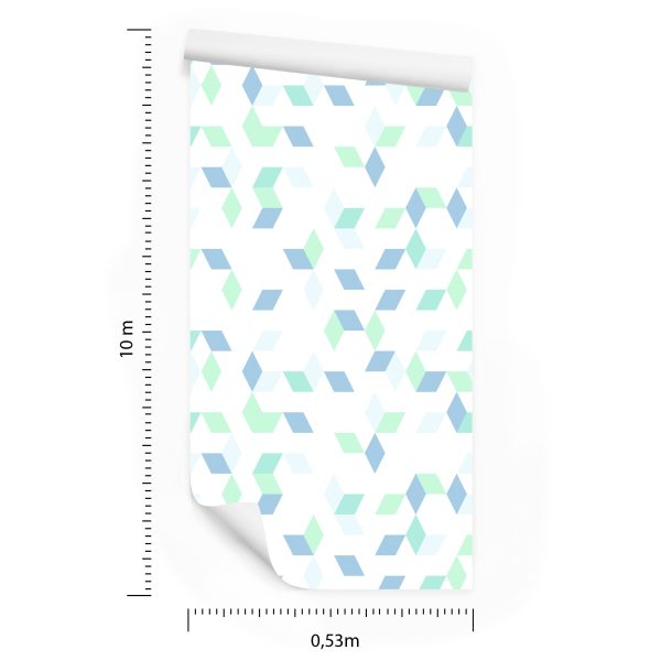 Behang Kleurrijk Geometrisch Patroon - Afbeelding 8