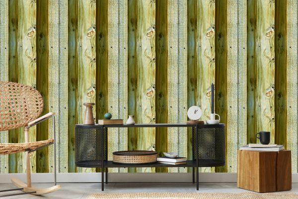 Behang Heldere Realistische Houten Planken - Afbeelding 5