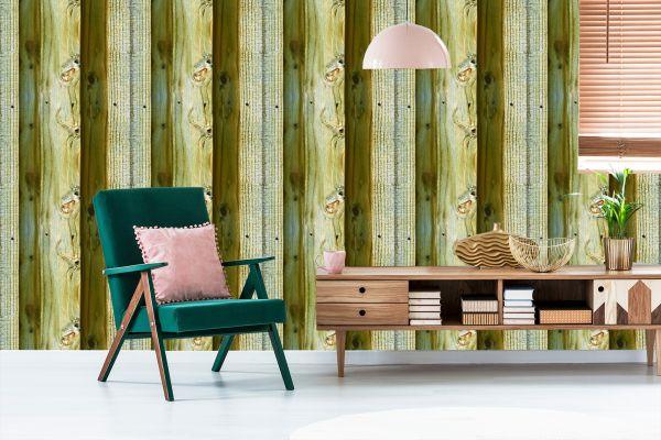 Behang Heldere Realistische Houten Planken - Afbeelding 6