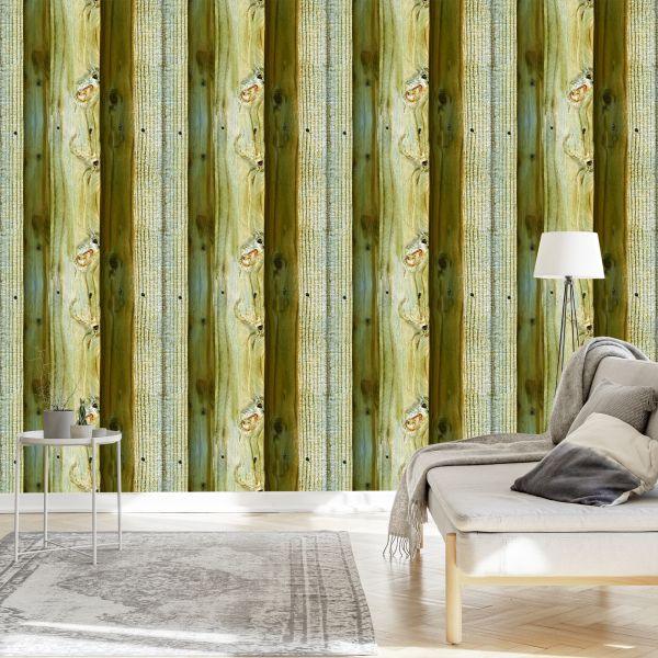 Behang Heldere Realistische Houten Planken - Afbeelding 3