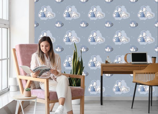 Behang Slapende Teddyberen En Muizen - Afbeelding 7