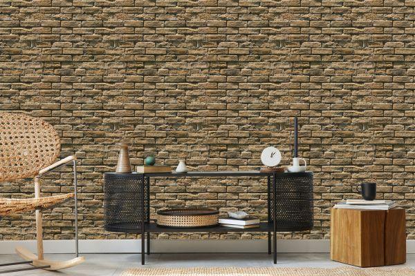 Behang Baksteen Steen 3D-Effect - Afbeelding 5