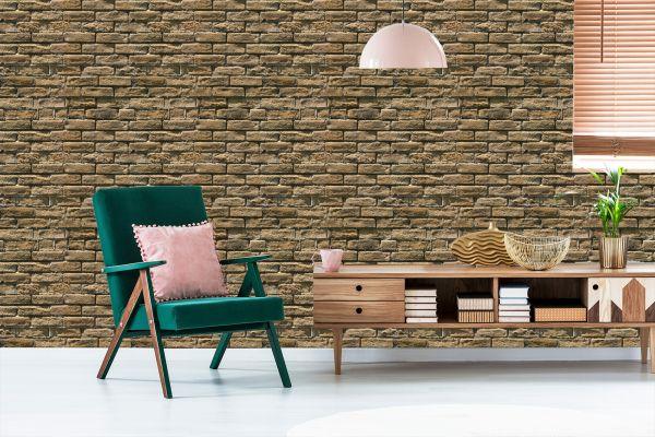 Behang Baksteen Steen 3D-Effect - Afbeelding 6