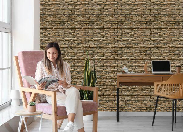 Behang Baksteen Steen 3D-Effect - Afbeelding 7
