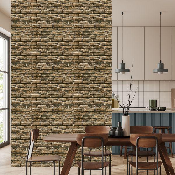 Behang Baksteen Steen 3D-Effect - Afbeelding 4