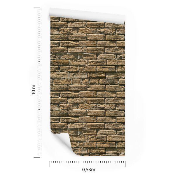 Behang Baksteen Steen 3D-Effect - Afbeelding 8
