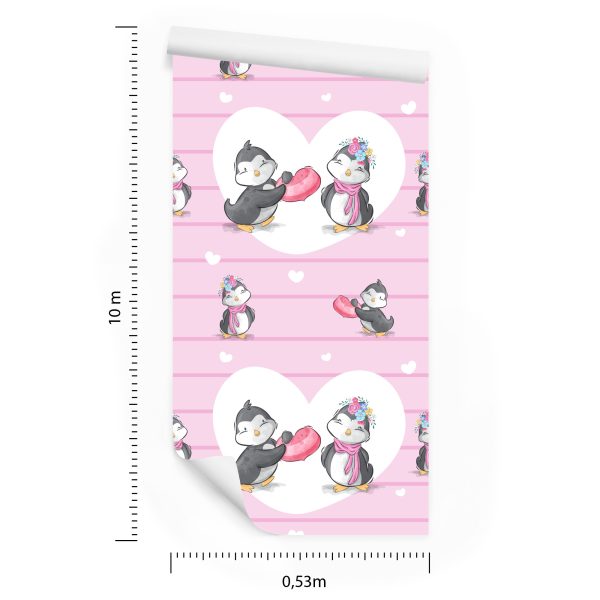 Behang Verliefde Pinguïns - Afbeelding 8