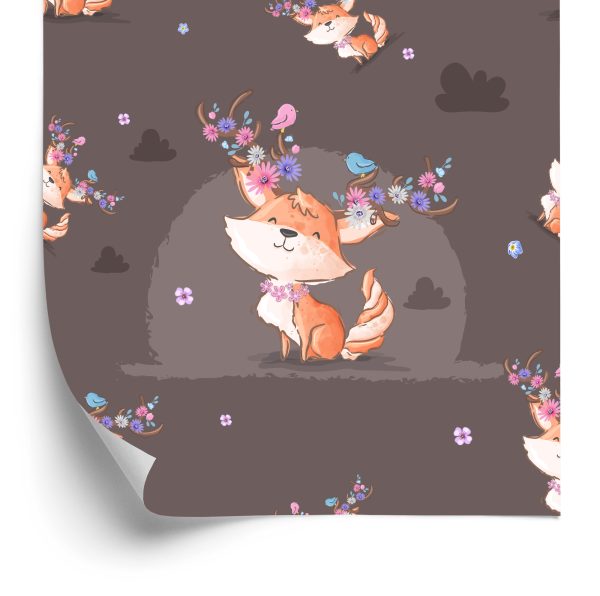 Behang Vossen, Vogels En Bloemen