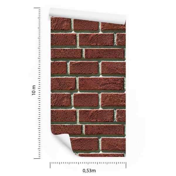 Behang Rode 3D-Steen - Afbeelding 8