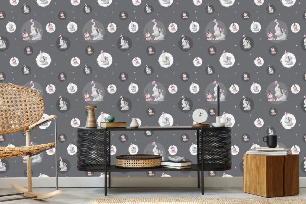 Behang Teddyberen En Olifanten - Afbeelding 5