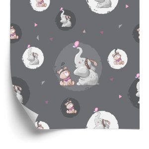 Behang Teddyberen En Olifanten