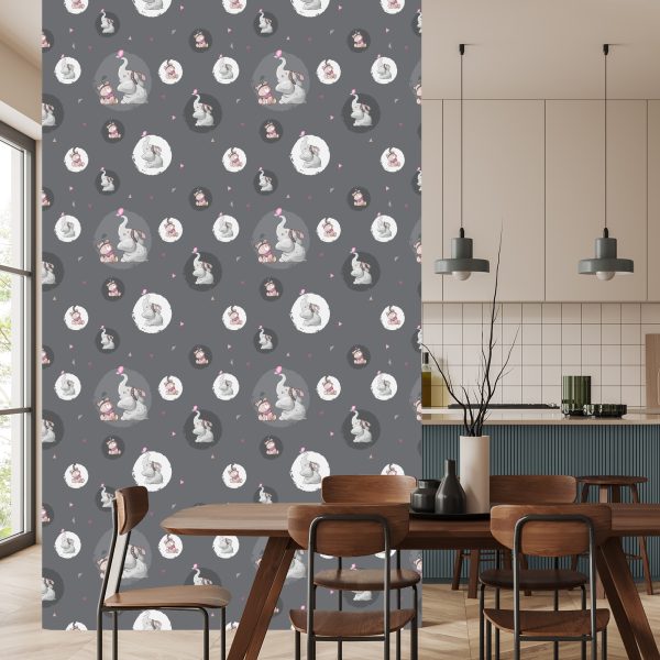 Behang Teddyberen En Olifanten - Afbeelding 4