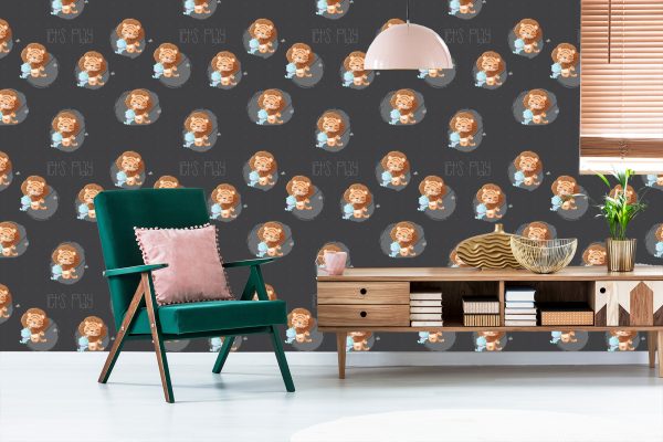 Behang Leeuwen En Blauwe Katten - Afbeelding 6