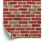 Behang Bakstenen Muur 3D