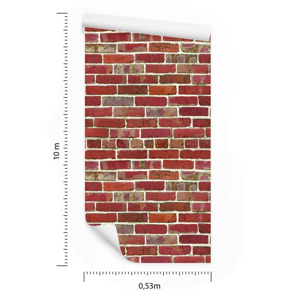 Behang Bakstenen Muur 3D - Afbeelding 8