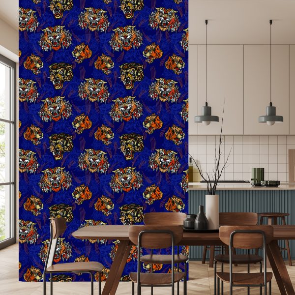 Behang Tijgers In Oosterse Stijl - Afbeelding 4