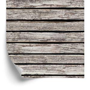 Behang Oude Horizontale Houten Planken