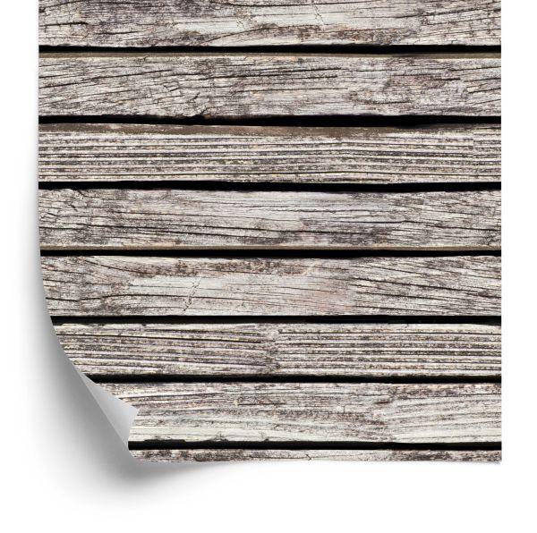 Behang Oude Horizontale Houten Planken