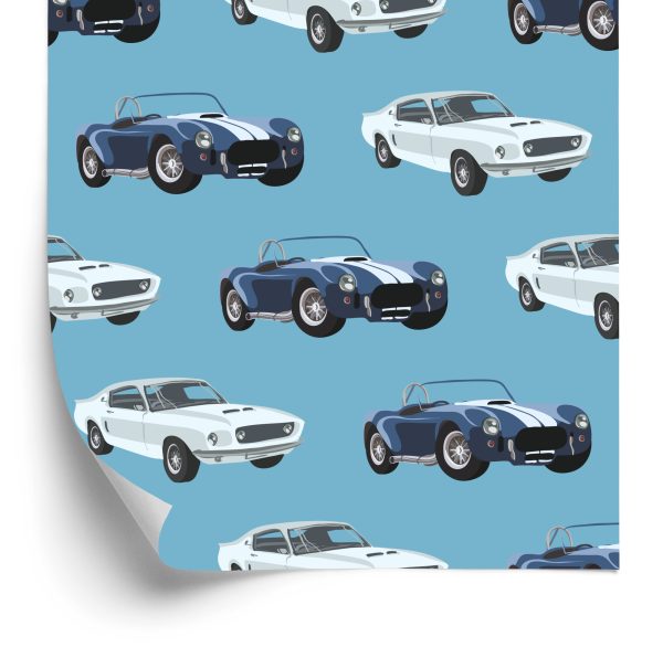Behang Voor Kinderen - Tijdloze Auto's In Retrostijl