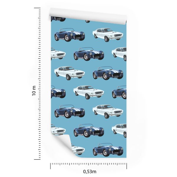 Behang Voor Kinderen - Tijdloze Auto's In Retrostijl - Afbeelding 8