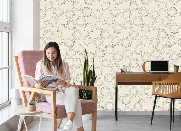 Behang Geometrisch - Gestippelde Cirkels - Afbeelding 7