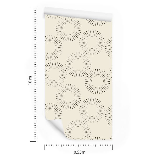 Behang Geometrisch - Gestippelde Cirkels - Afbeelding 8