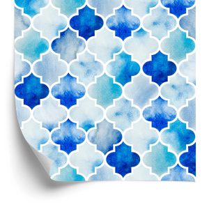 Behang Geschilderde Marokkaanse Ornamenten