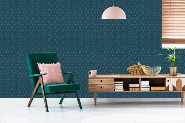 Behang Art Deco Minimalistisch Patroon - Afbeelding 6