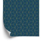 Behang Art Deco Minimalistisch Patroon