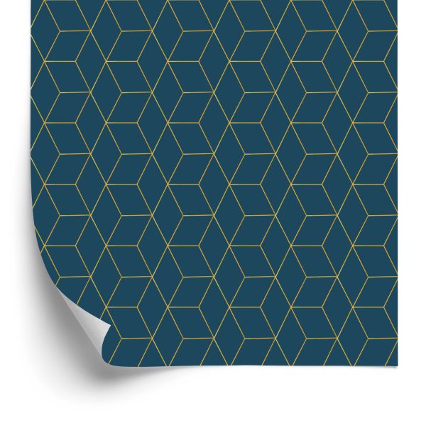 Behang Art Deco Minimalistisch Patroon