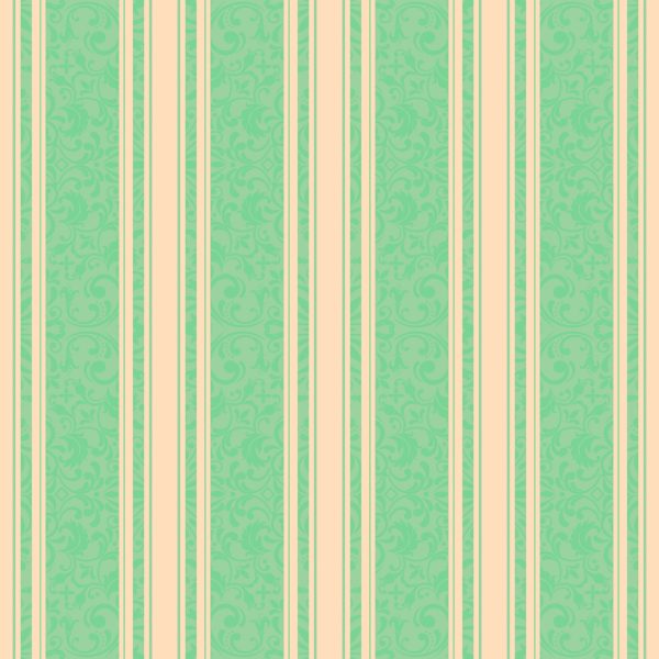 Behang Retro Strips En Ornamenten In Oosterse Stijl - Afbeelding 2