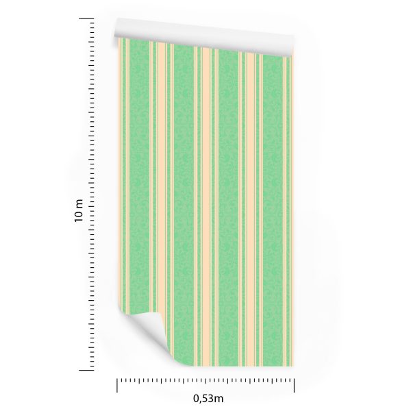 Behang Retro Strips En Ornamenten In Oosterse Stijl - Afbeelding 8