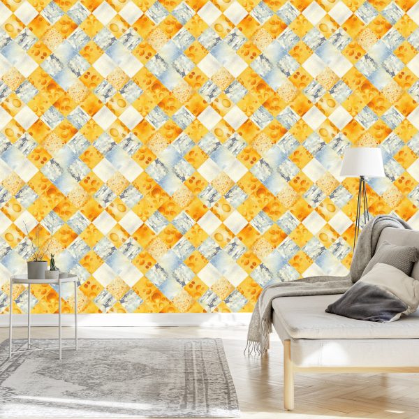 Behang Abstract Geometrisch Mozaïek - Afbeelding 3