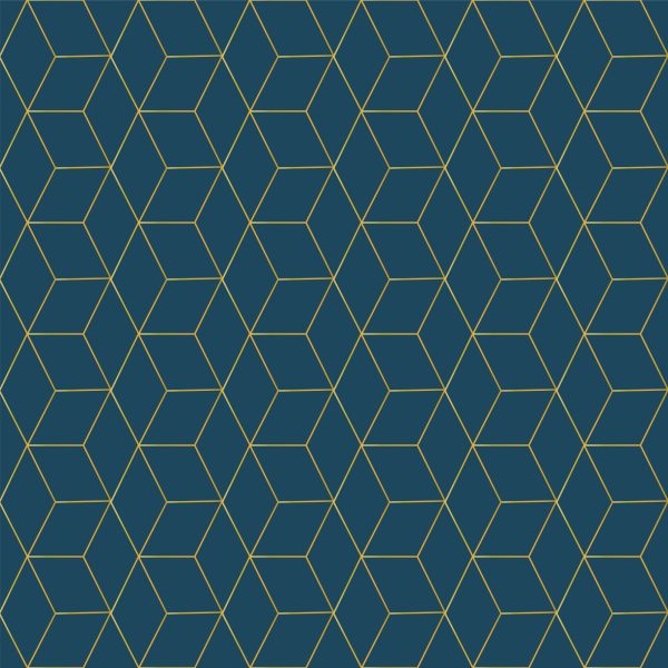 Behang Modern Zeshoekenpatroon - Afbeelding 2