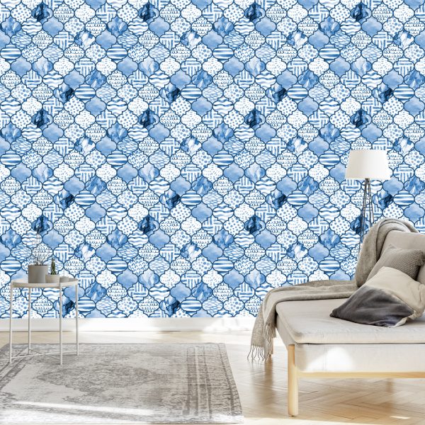 Behang Marokkaans Geometrisch Patroon - Afbeelding 3