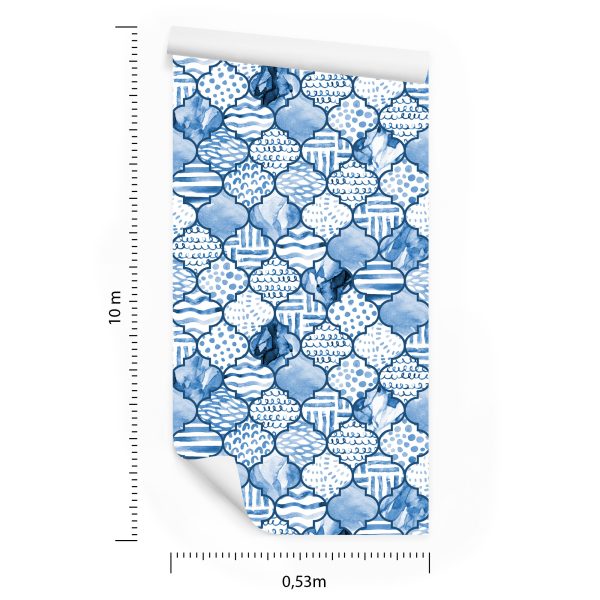 Behang Marokkaans Geometrisch Patroon - Afbeelding 8