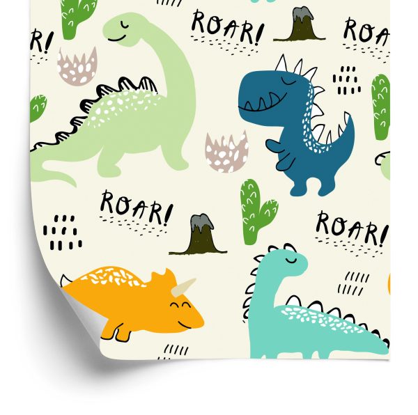 Behang Dinosaurussen Tekenen