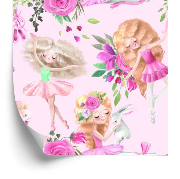 Behang Aquarel Ballerina's