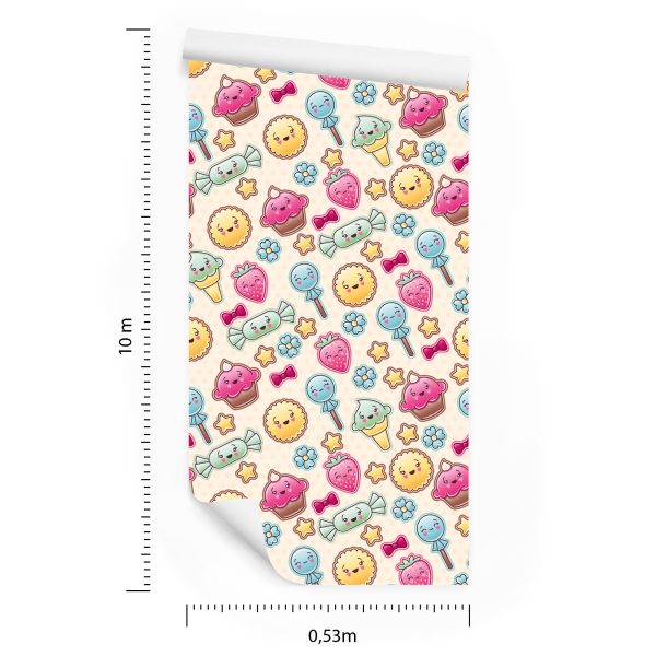 Behang Happy Sweets - Afbeelding 8