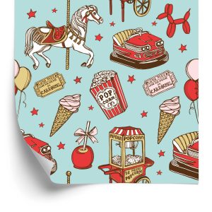 Behang Vintage Pretpark