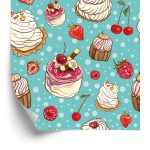 Behang Kleurrijke Fruitcakes