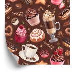 Behang Koffie Met Snoep