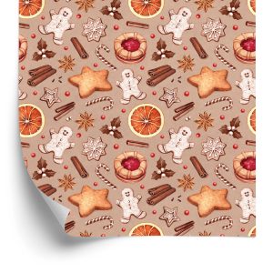 Behang Kerst Peperkoek
