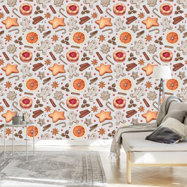 Behang Peperkoek Koekjes - Afbeelding 3
